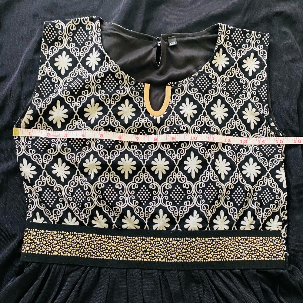 Mesh MIDI dress. Black dress. - Picture 7 of 16